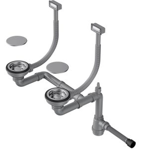 Арматура для двухчашевых моек Omoikiri WK-2C Сталь 4956476