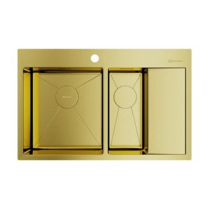 Мойка кухонная Omoikiri Akisame 78 левая Золото светлое 4973087