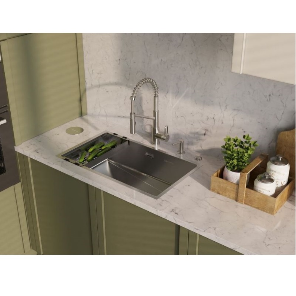 Мойка кухонная Omoikiri Taki Side правая 74 Хром 4993170 — изображение 2