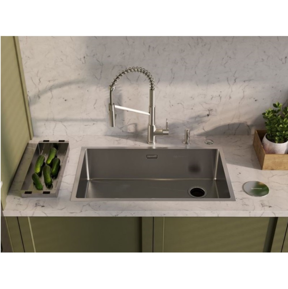 Мойка кухонная Omoikiri Taki Side правая 74 Золото светлое 4993171 — изображение 3