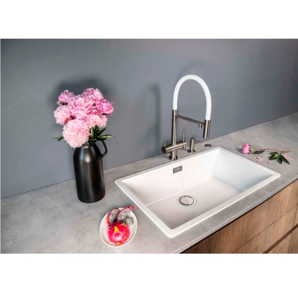 Мойка кухонная Omoikiri Yamakawa 76 Белый матовый 4993782 — изображение 3