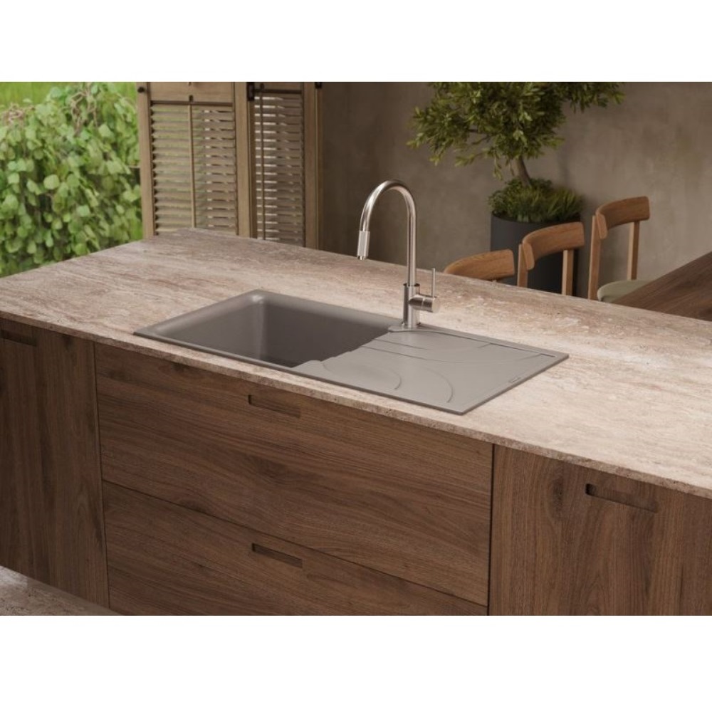 Мойка кухонная Omoikiri Yasugata 100 Белый матовый 4993847 — изображение 2