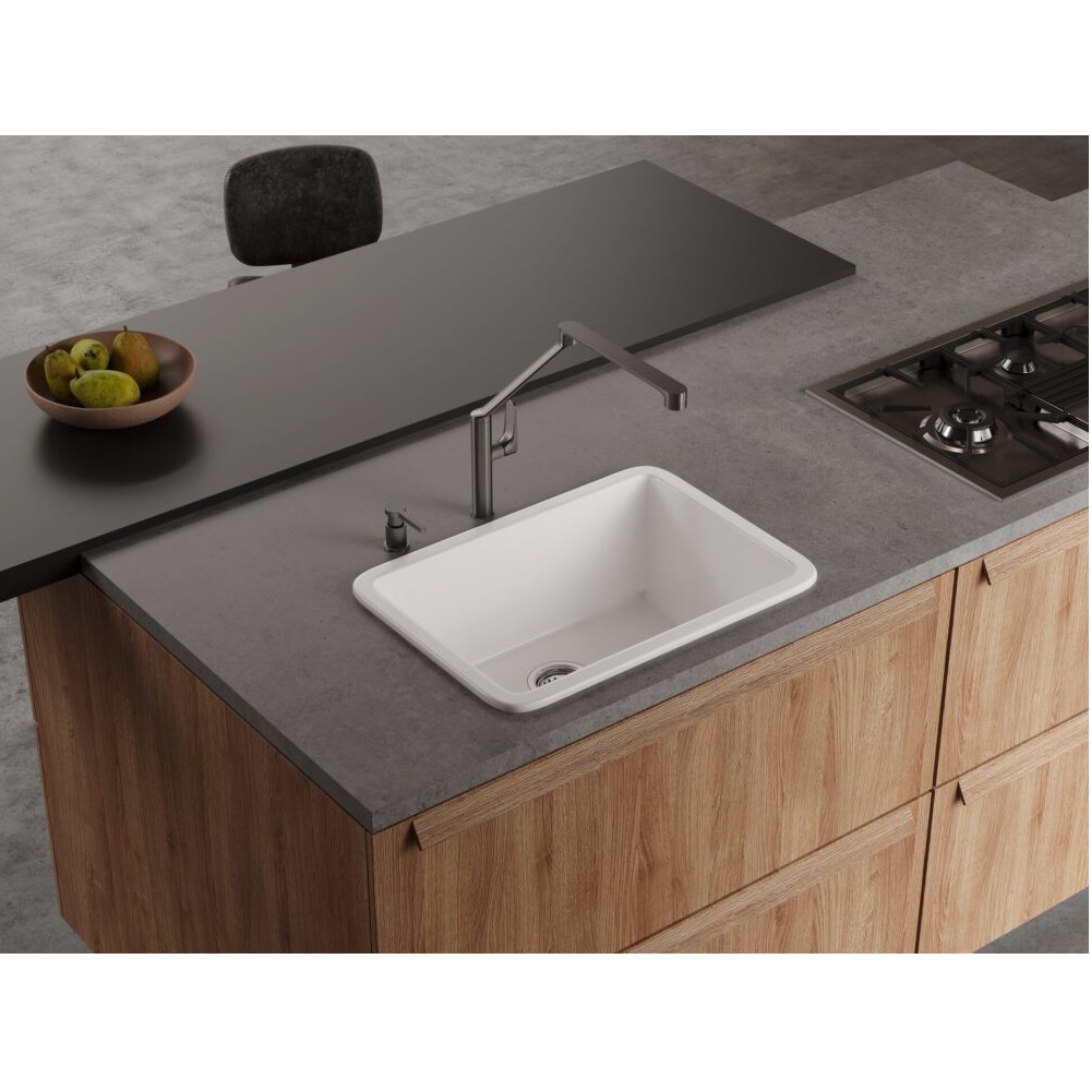 Мойка кухонная Omoikiri Torishima 68 Белый глянцевый 4993866 — изображение 3